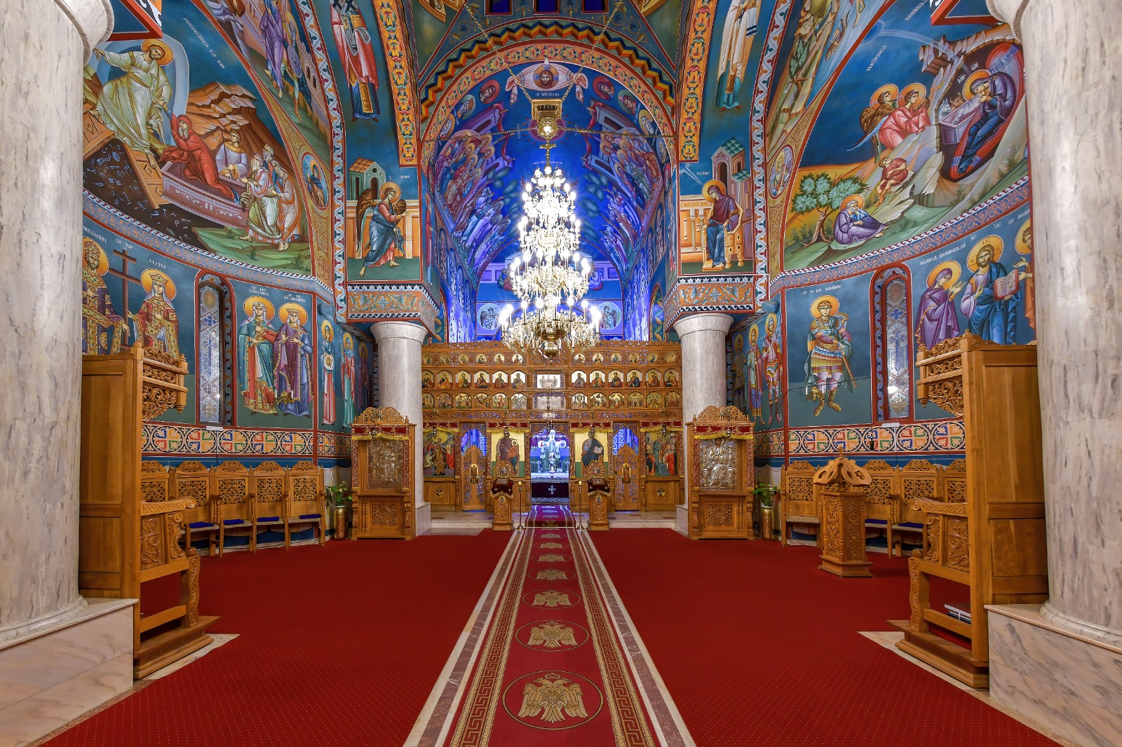 Monastyr Caraiman, atrakcja Bușteni, wnętrze cerkwi