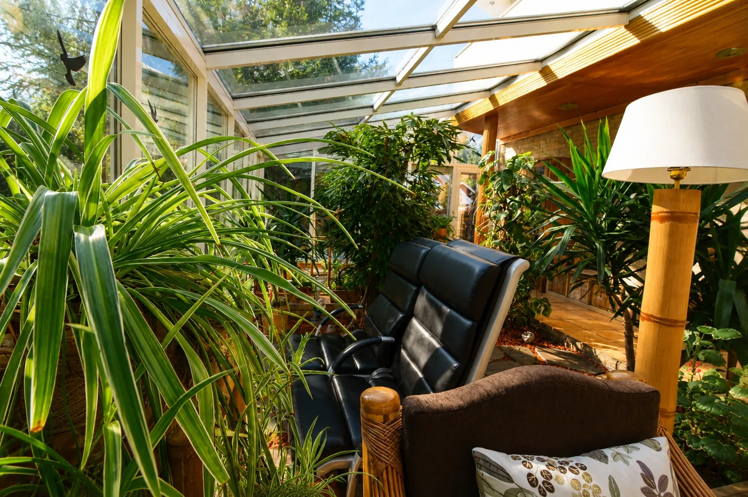 wintergarden-scaun-masaj-jungla-tropicala-lumina-naturala-vila-elena-cazare-lux-busteni-forest-retreat-villas
